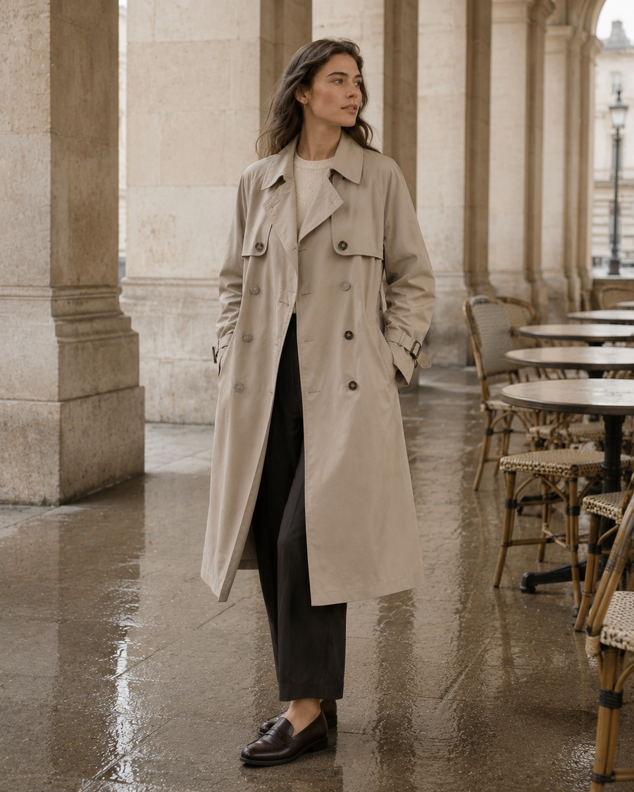 Sienna Fluid Trench Coat