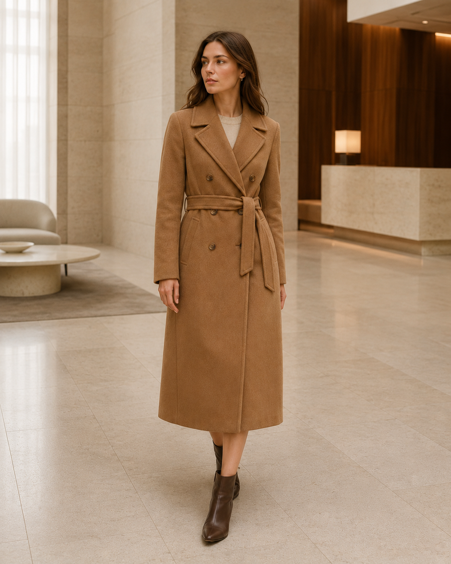 Arden Sculpted Wool Coat