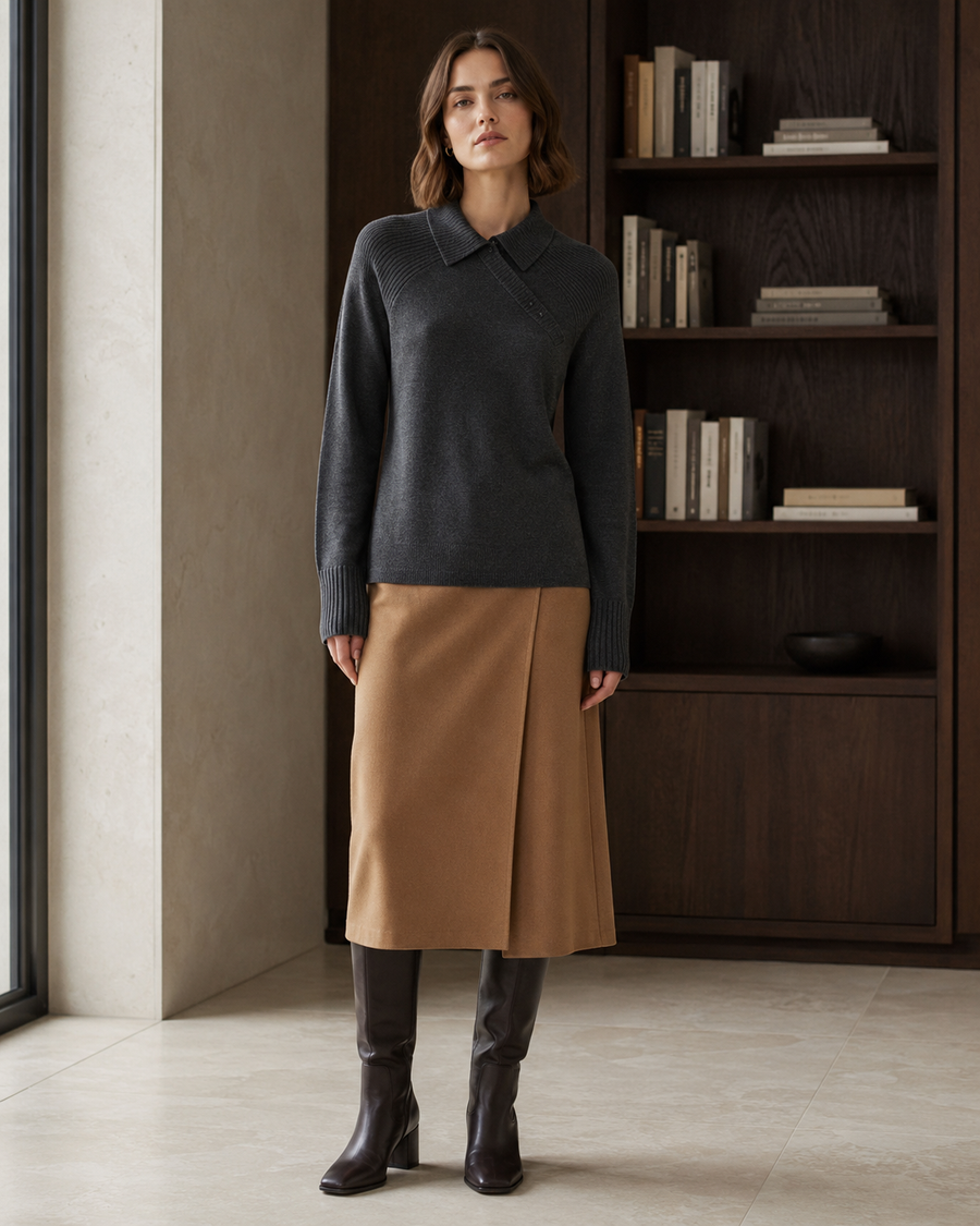 Orla Foldline Merino Polo